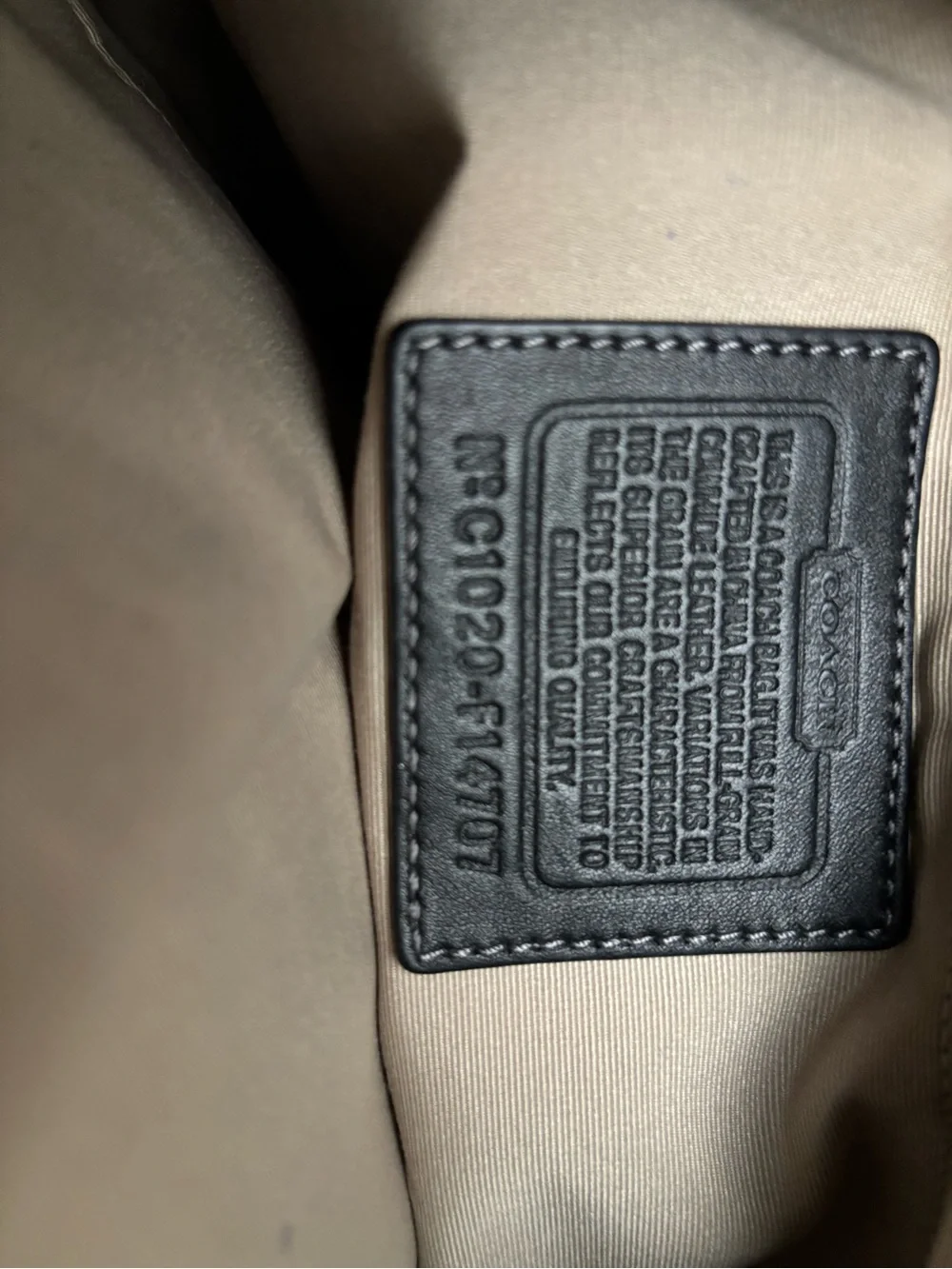 Coach soft black